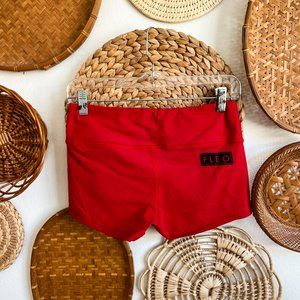 Red Original Fleo Shorts Size Small